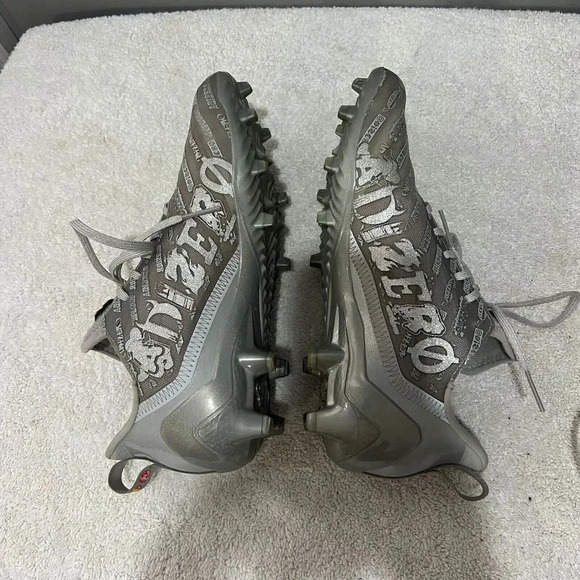 Adidas Adizero Mens Sz 9 Big Mood Silver Football Cleats GY4380 - Picture 4 of 16